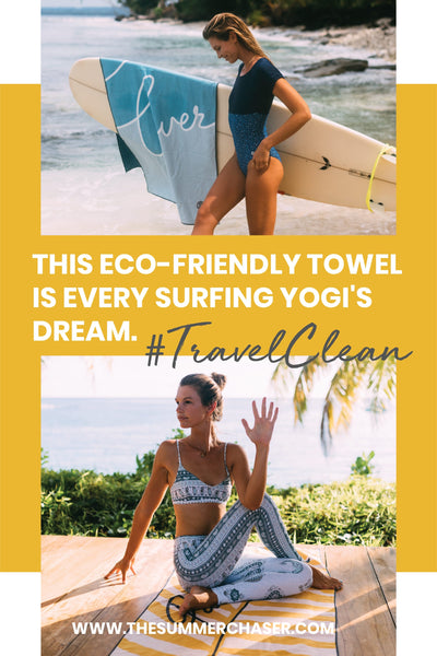 Andrea Kuvszun travelled to Mentawais with The Summer Chaser towels.