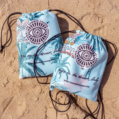 Sand-free premium matching beach towels for parent and child